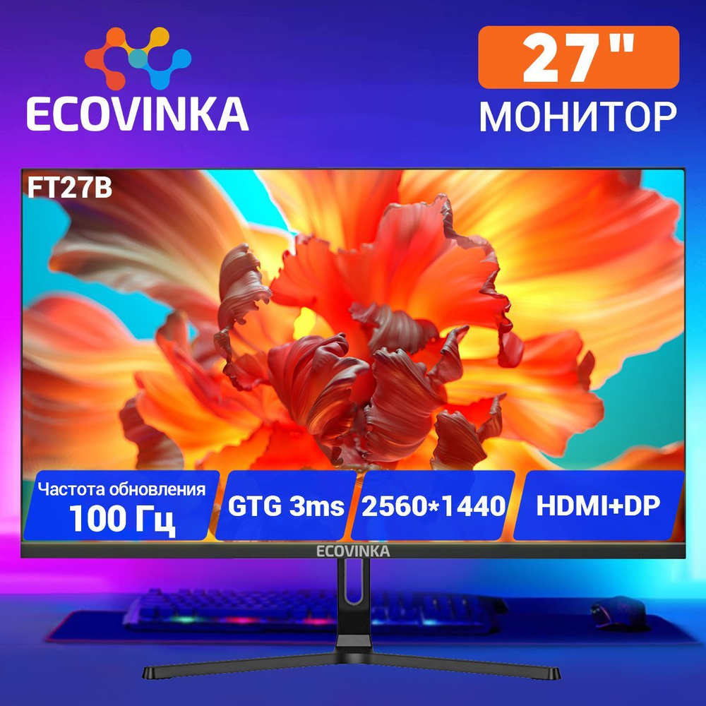 ECOVINKA 27" Монитор FT27B, черный #1