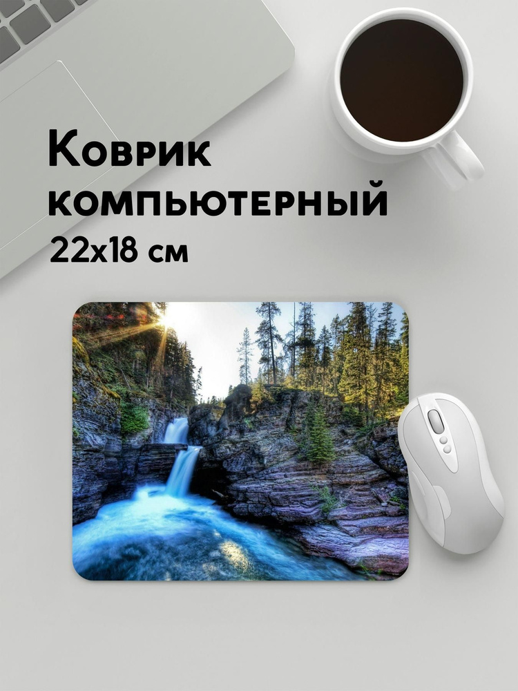 PANiN Коврик для мыши MousePad22x18WC_WC14797, темно-серый, черно-серый  #1