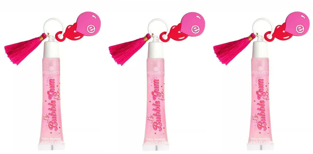 Essence Блеск для губ It's Bubble Gum Fun Lipgloss, тон 01, 3 шт #1