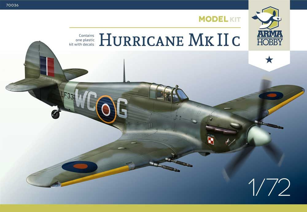 Сборная модель 1/72 Hawker Hurricane Mk.IIc (Arma Hobby) #1