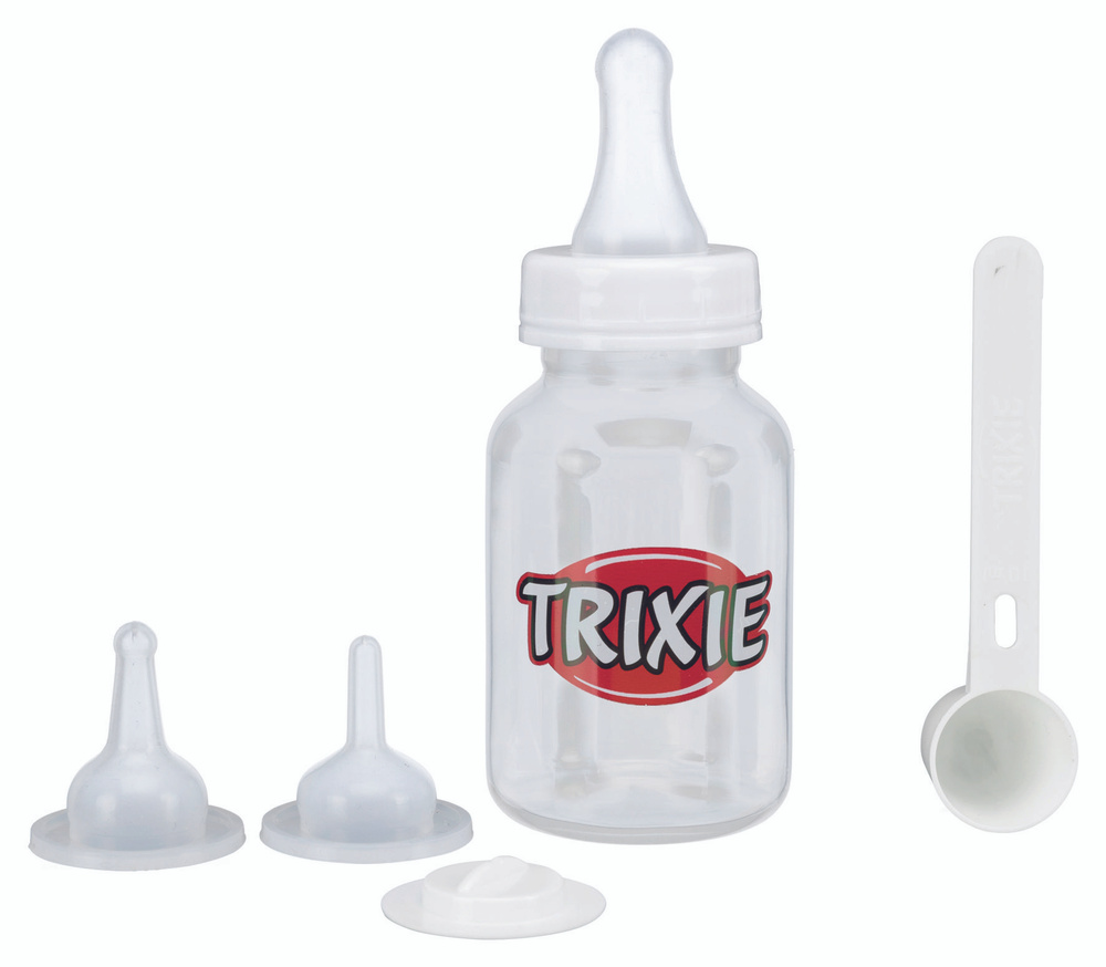 Набор для вcкармливания Trixie Suckling Bottle Set, прозрачный/белый  #1