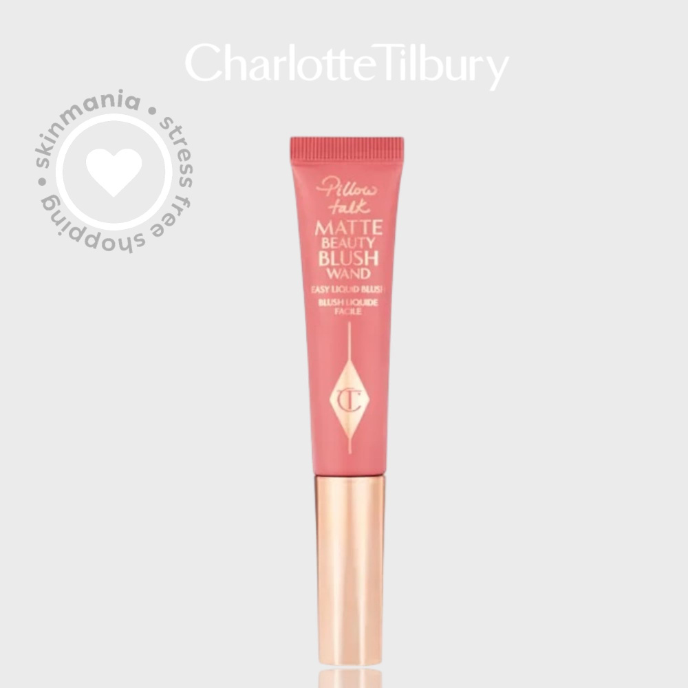 CHARLOTTE TILBURY Жидкие матовые румяна 12 мл / Matte Beauty Blush Wand 12 ml (Pillow Talk)  #1