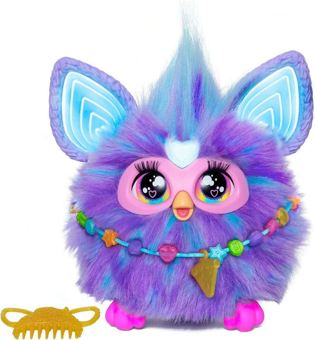 Интерактивная игрушка Furby: Познакомьтесь с Фёрби! Это маленькое любопытное существо - невероятно интерактивный игрушечный друг с 5 режимами голосовой активации и более чем 600 фразами, шутками, песнями и многим другим