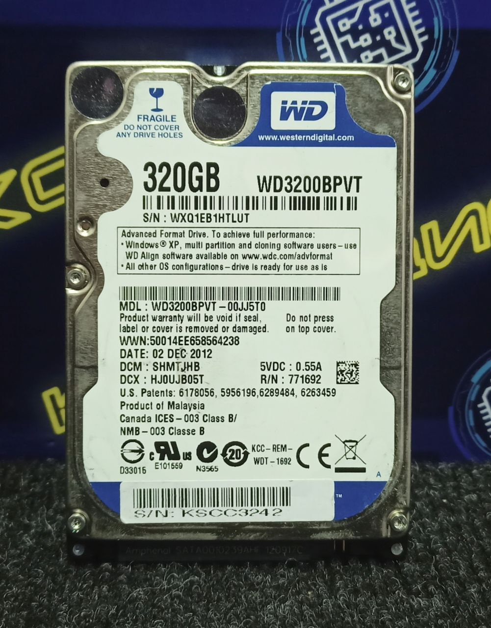 WesternDigital320ГБВнутреннийжесткийдискBlue320GBWD3200BPVT(wd3200bpvt)