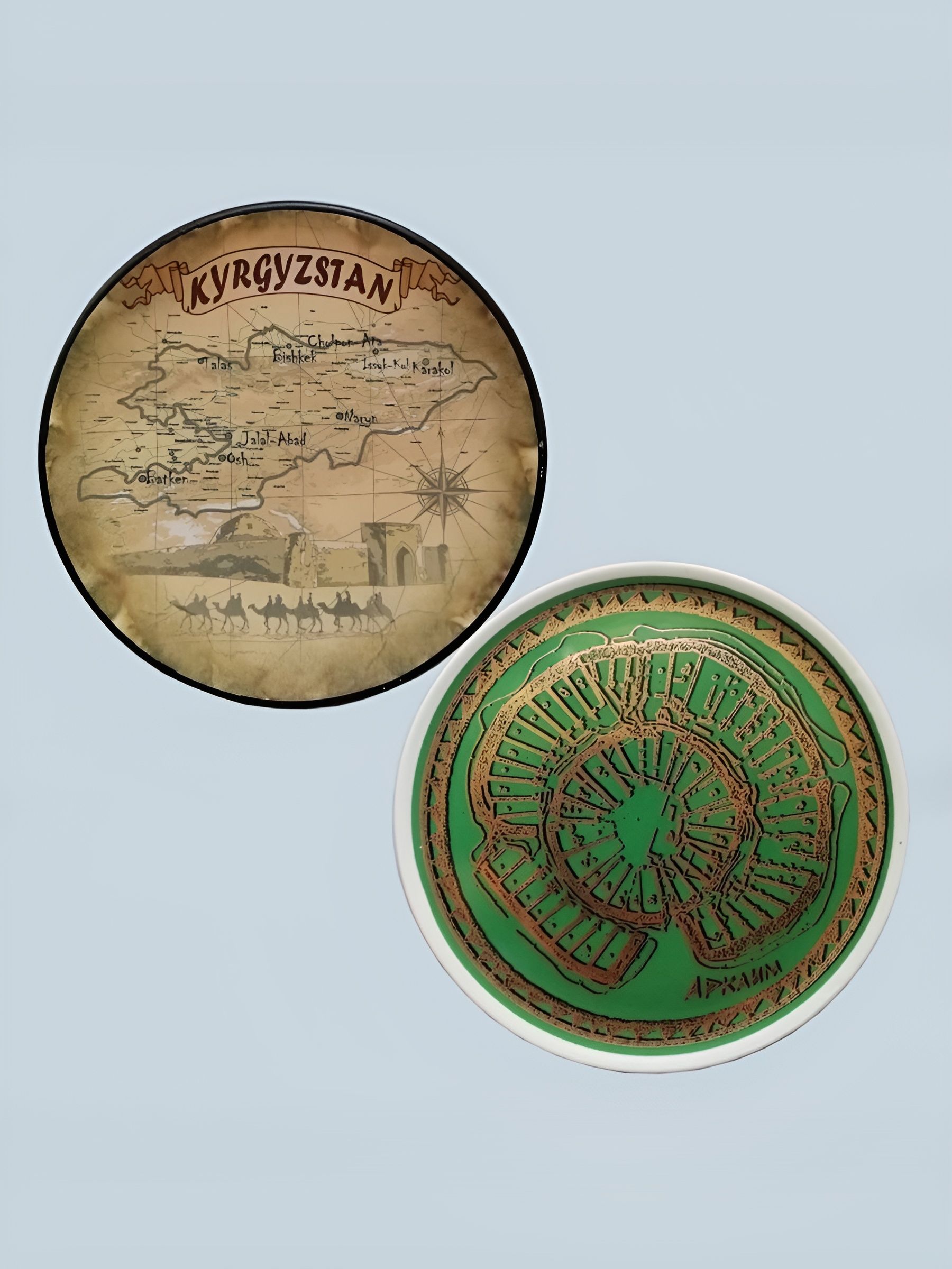 Декоративнаятарелка.Набор:Шелковыйпуть.Аркаим.