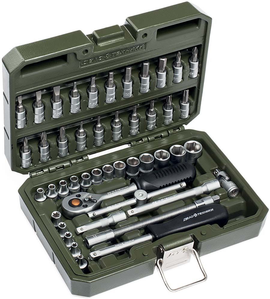 Наборголовокипринадлежностей1/4",46предм.,ДелоТехники,600746