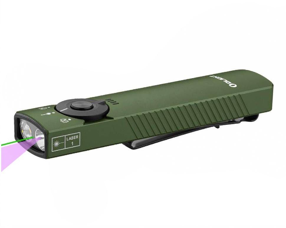 Фонарь Olight Arkfeld Pro OD Green Cool white (ЛЦУ и УФ), Li-po 1500 mAh, 102 метра, 1300 люмен (Комплект) #1