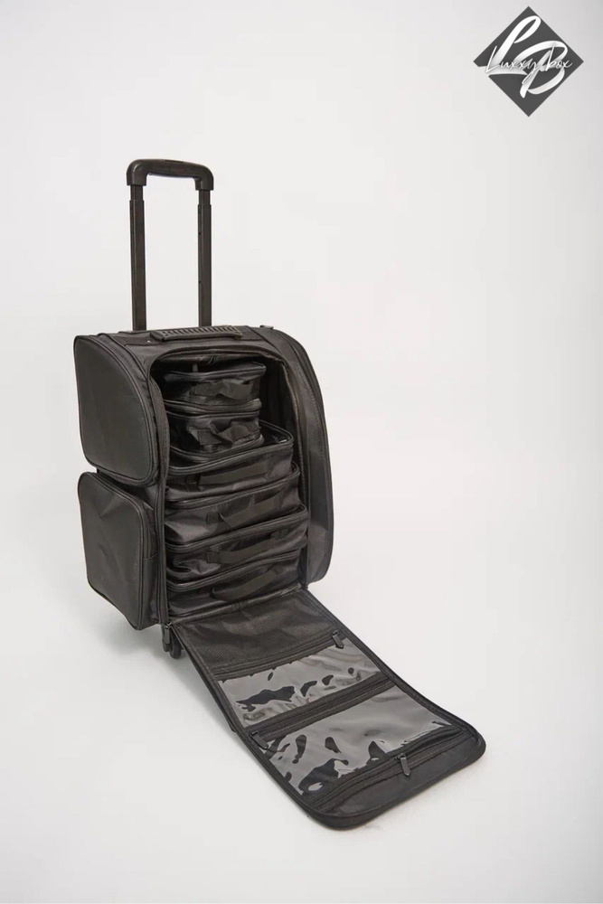 Бьюти-кейс для визажиста на колесах, чемодан доя мастера на колесиках  #1