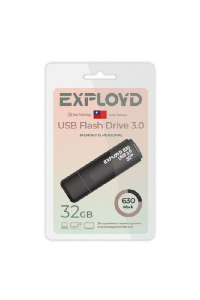 BBK USB-флеш-накопитель 630 32 ГБ, черный #1