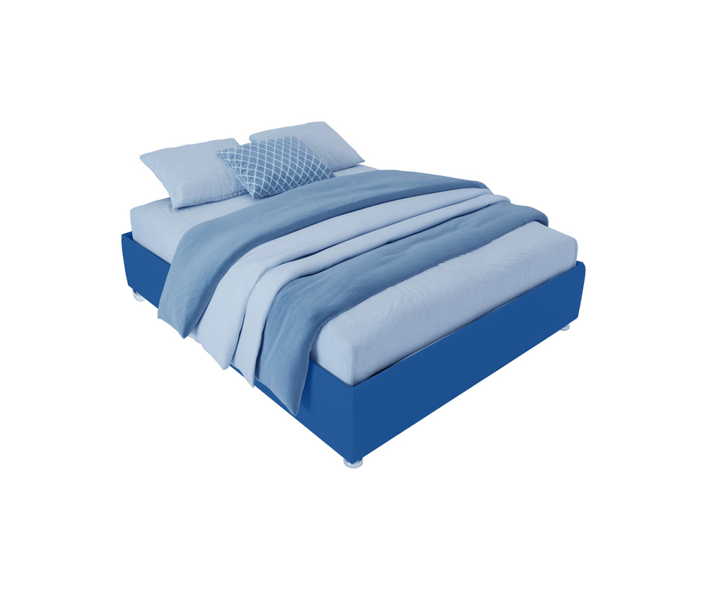 Односпальная кровать Основание без изголовья 80x200 с подъемным механизмом и с коробом для белья велюр #1