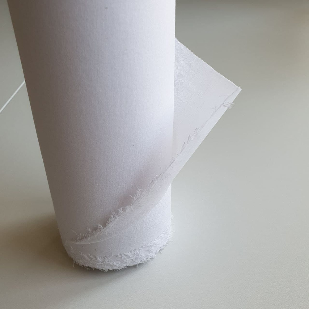 Дублерин клеевой корсажный, плотный, белый. Клеевая ткань для рукоделия и шитья. Отрез 50*112см (плотность #1