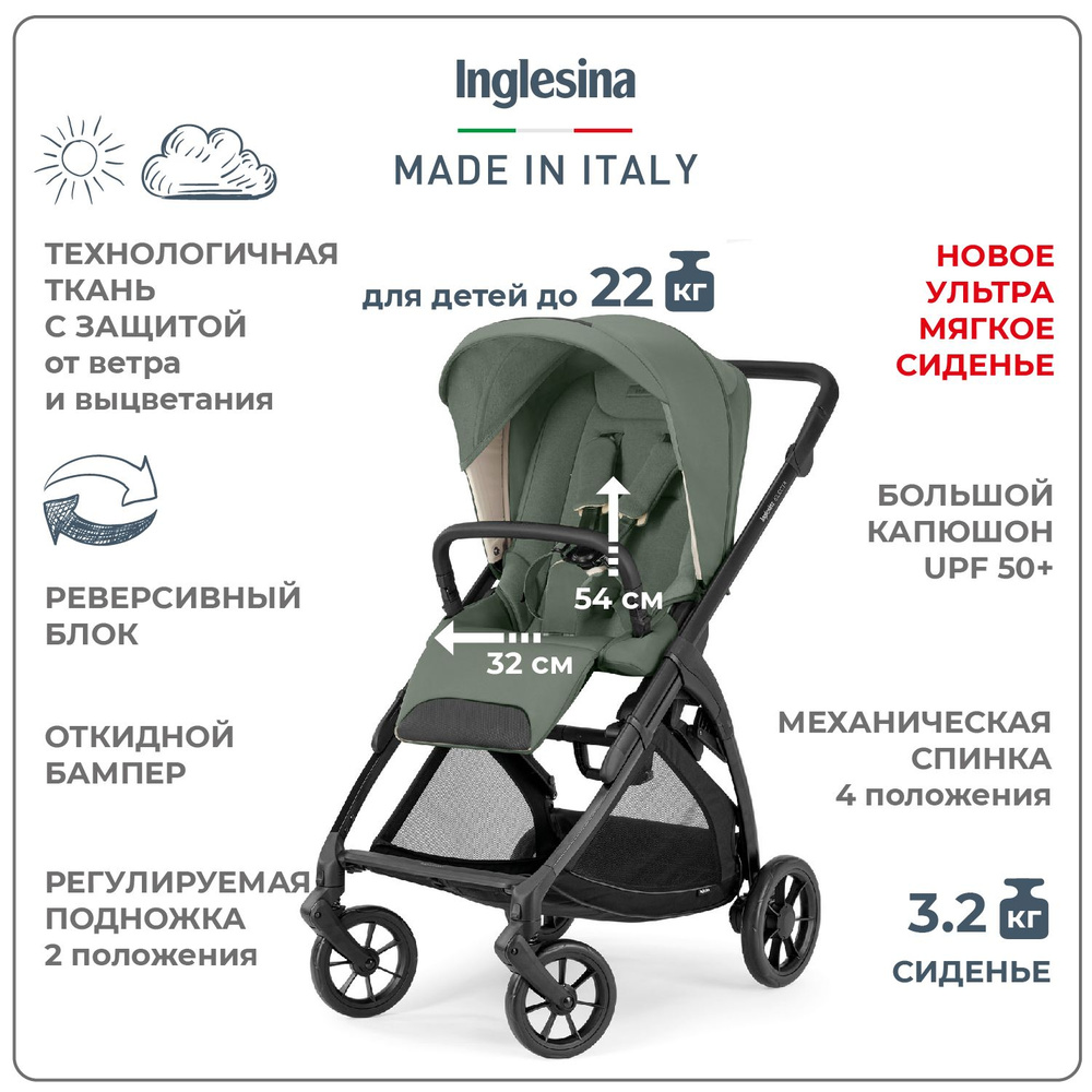 Прогулочная коляска Inglesina Electa New, Murray Green #1