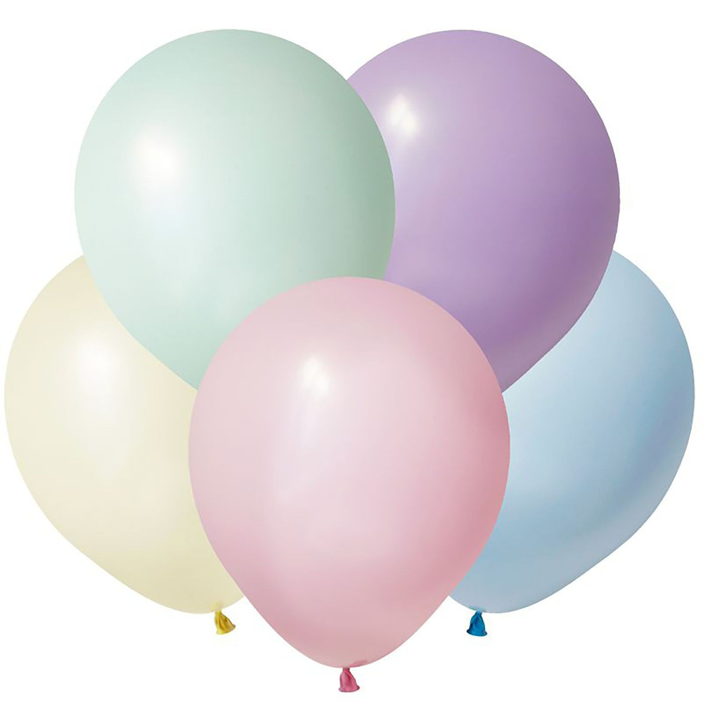 Воздушные шары 100 шт / Макарунс Ассорти / 13 см #1