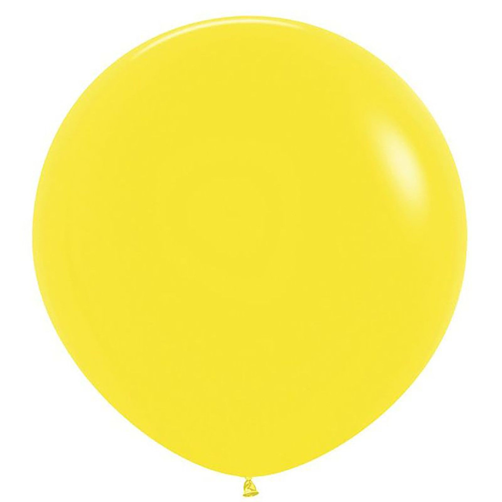 Желтый, Пастель / Yellow, латексный шар, 60 см, 10 шт #1