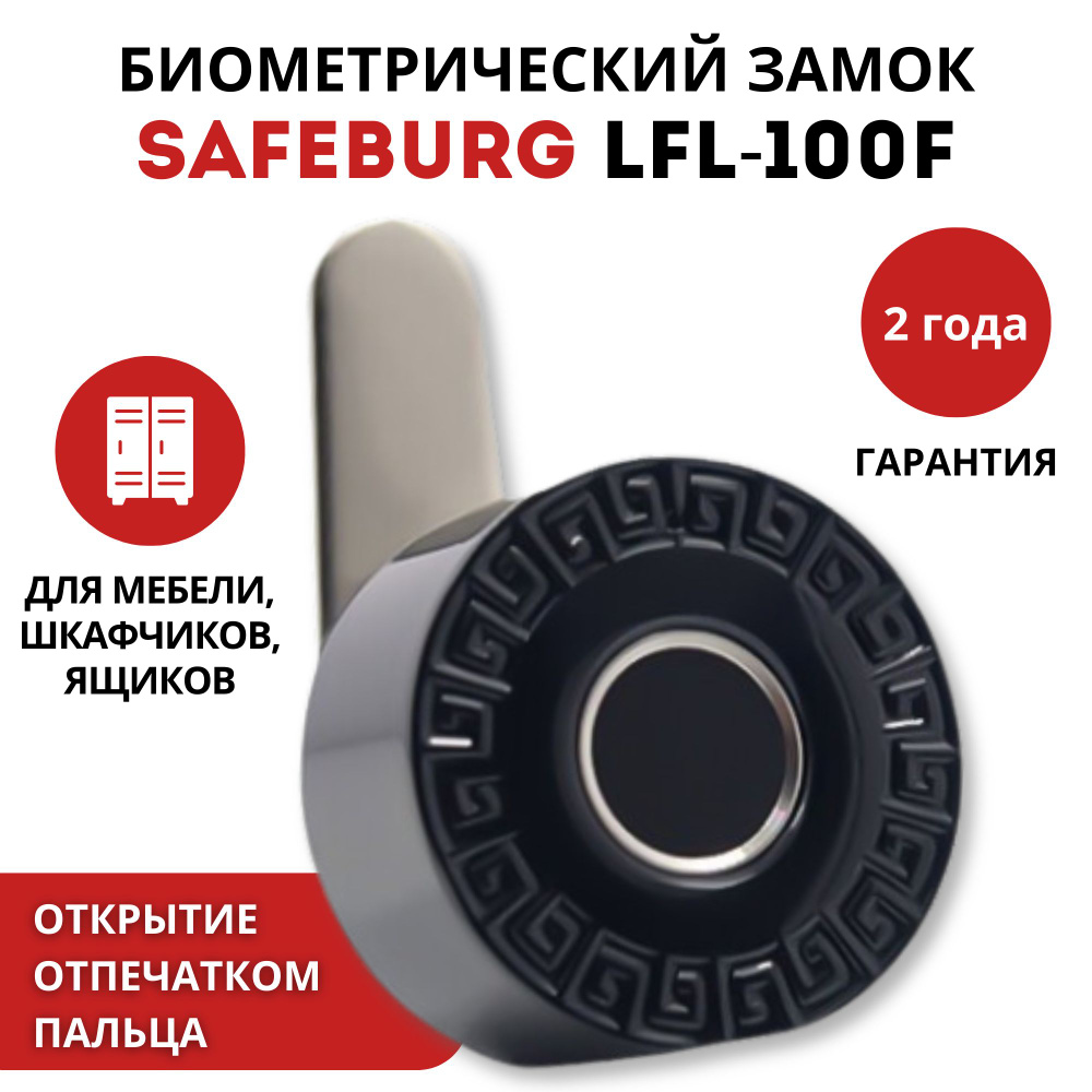 Замок электронный SAFEBURG LFL-100F, смарт-замок со сканером отпечатка  пальца для почтового ящика, шкафчика, витрины, биометрический замок -  купить по выгодным ценам в интернет-магазине OZON (1397812178)