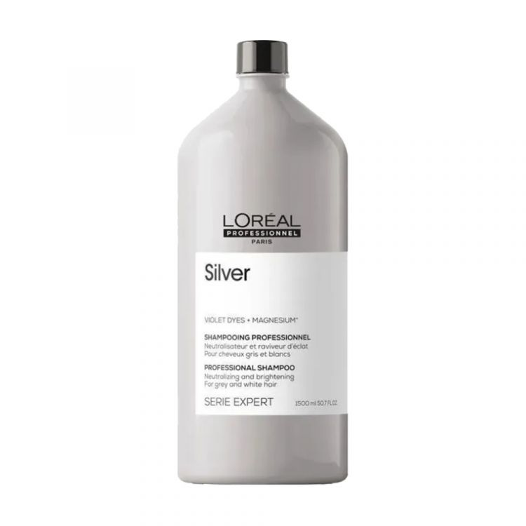 Loreal professional Expert Silver шампунь для нейтрализации желтизны осветленных и седых волос - 1500 #1