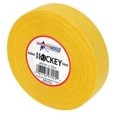 Хоккейная лента для клюшки Sports Tape 24мм*25м жёлтая #1