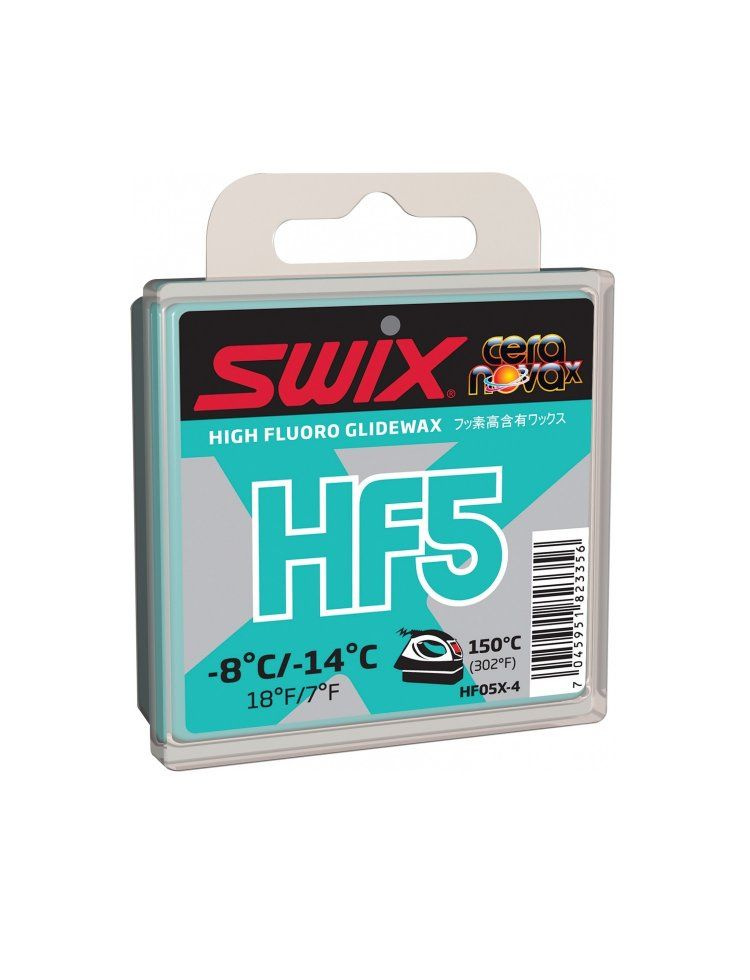 ПАРАФИН SWIX HF5X Turquoise -8C/-14C 40 гр, #1