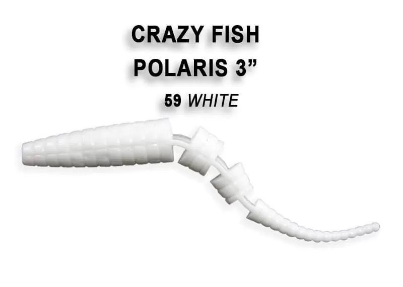 Силиконовые приманки Crazy Fish Polaris 3" 24-68-59-4, Креветка, 8 шт. #1