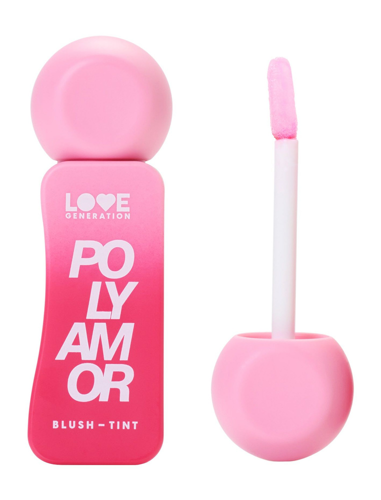 LOVE GENERATION Румяна-тинт Polyamor, 1,8 мл, 01 Нежно-розовый #1