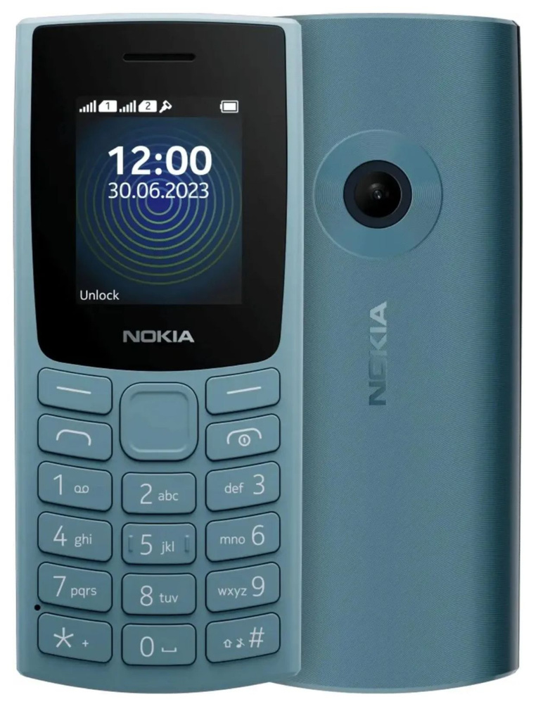 Nokia Мобильный телефон Мобильный телефон Nokia 110 DS (TA-1567) синий, синий  #1