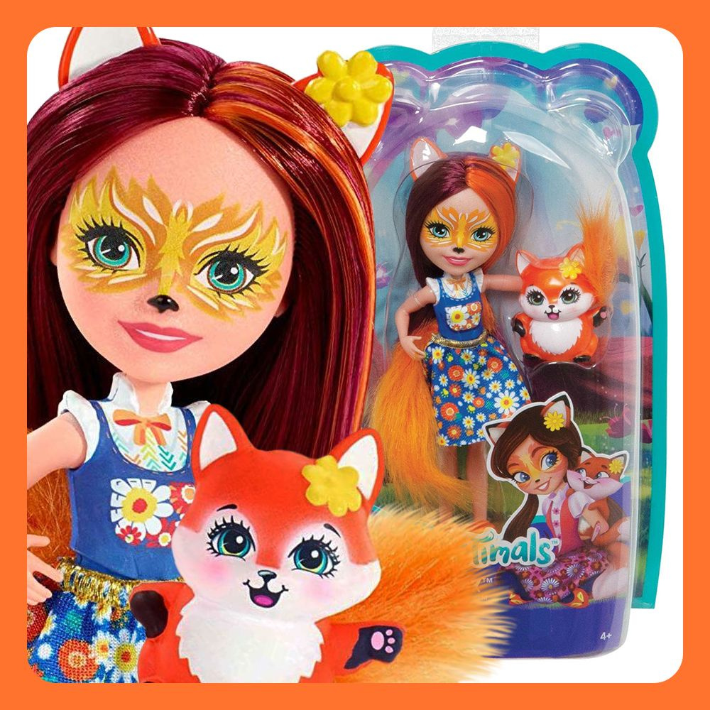 Mattel Enchantimals Кукла Энчантималс (Enchantimals Felicity Fox & Flick) Фелисити Фокс с питомцем (перевыпуск) #1