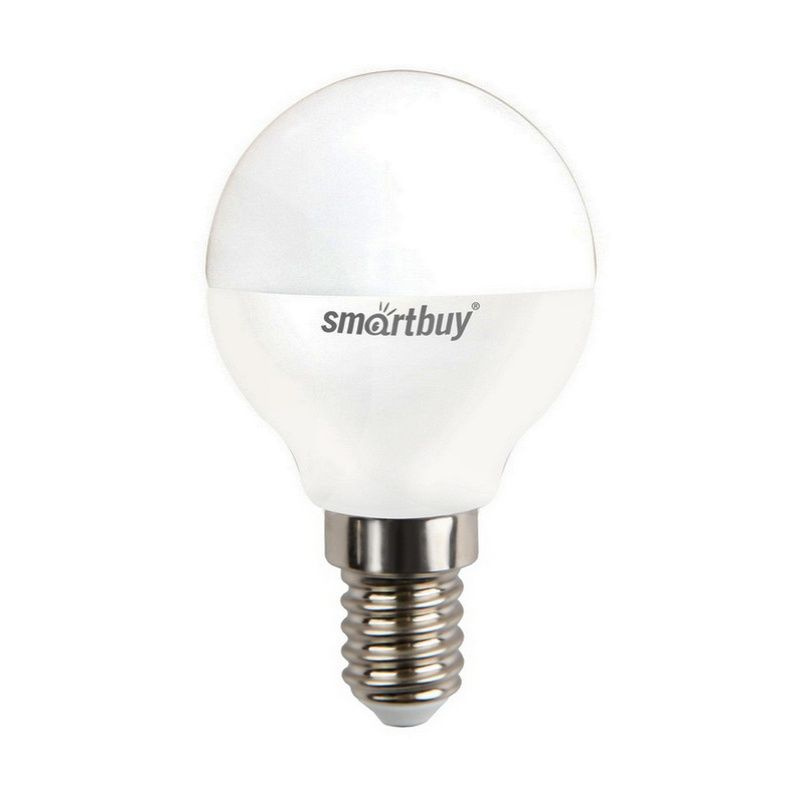 Лампа светодиодная Smartbuy LED E14, шар, 7Вт, 230В, 4000К, нейтральный свет  #1