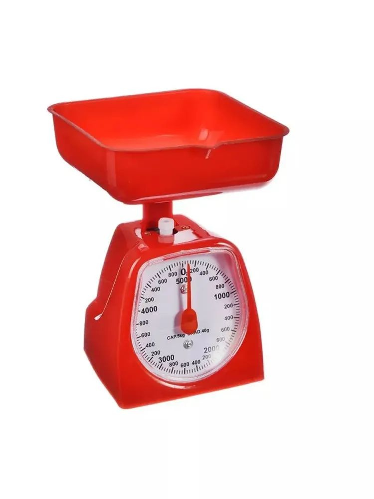 Maxtronic Механические кухонные весы Весы кухонные механические с чашей MAX-1800, красный  #1