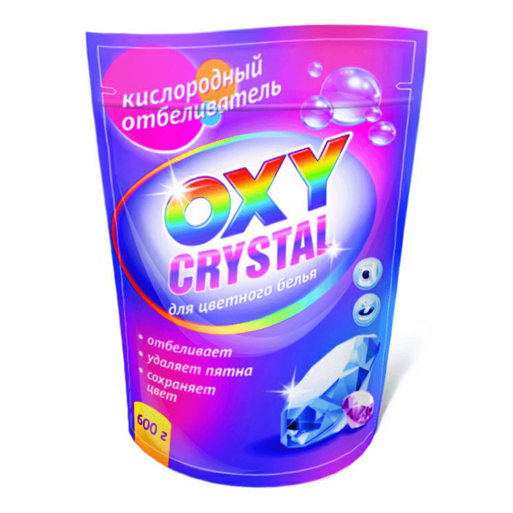 Отбеливатель Oxy crystal кислородный для цветного белья 600 г  #1