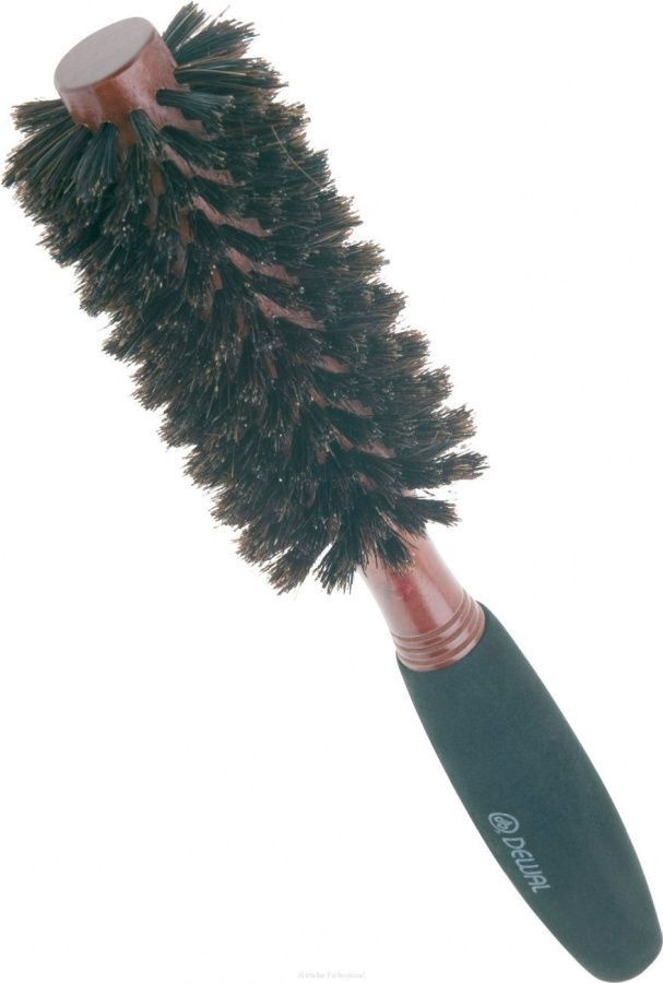 Dewal Брашинг для волос с натуральной щетиной / Деревянная BRWC602, 19/49 мм, коричневый  #1