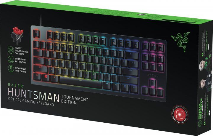Razer Игровая клавиатура проводная Huntsman Tournament Edition Black, (Razer Linear Optical Switch Red), #1