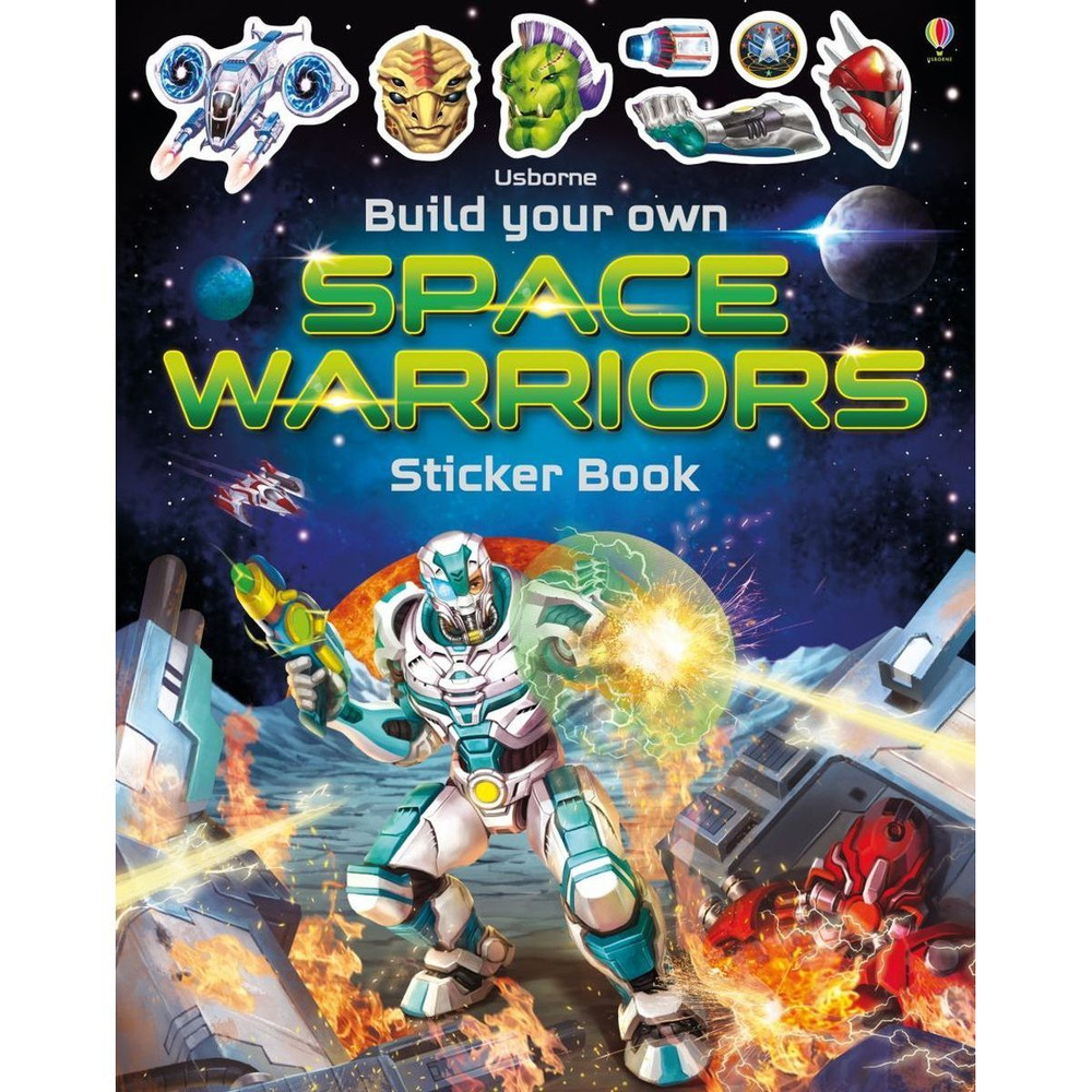 Build Your Own Space Warriors Sticker Book "космические воины" книга с наклейками  #1