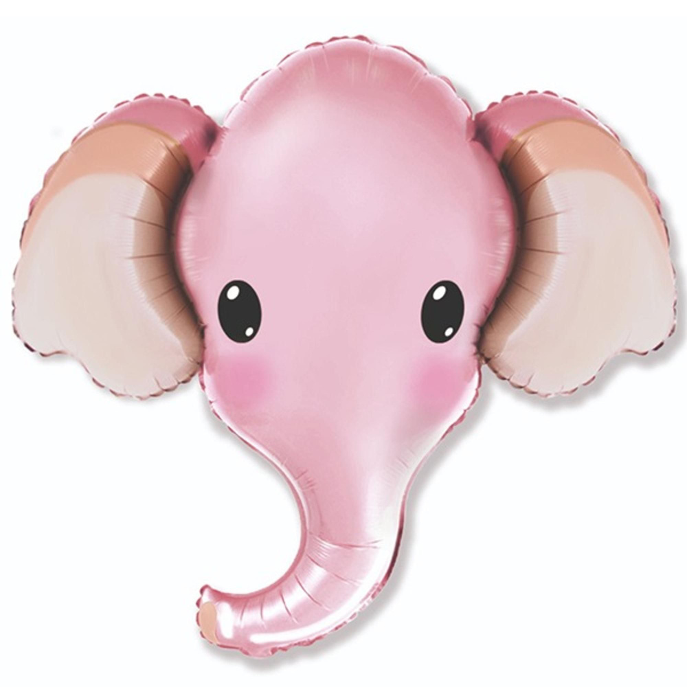 Фигура Голова Слоник Розовый 39см х 99см #1