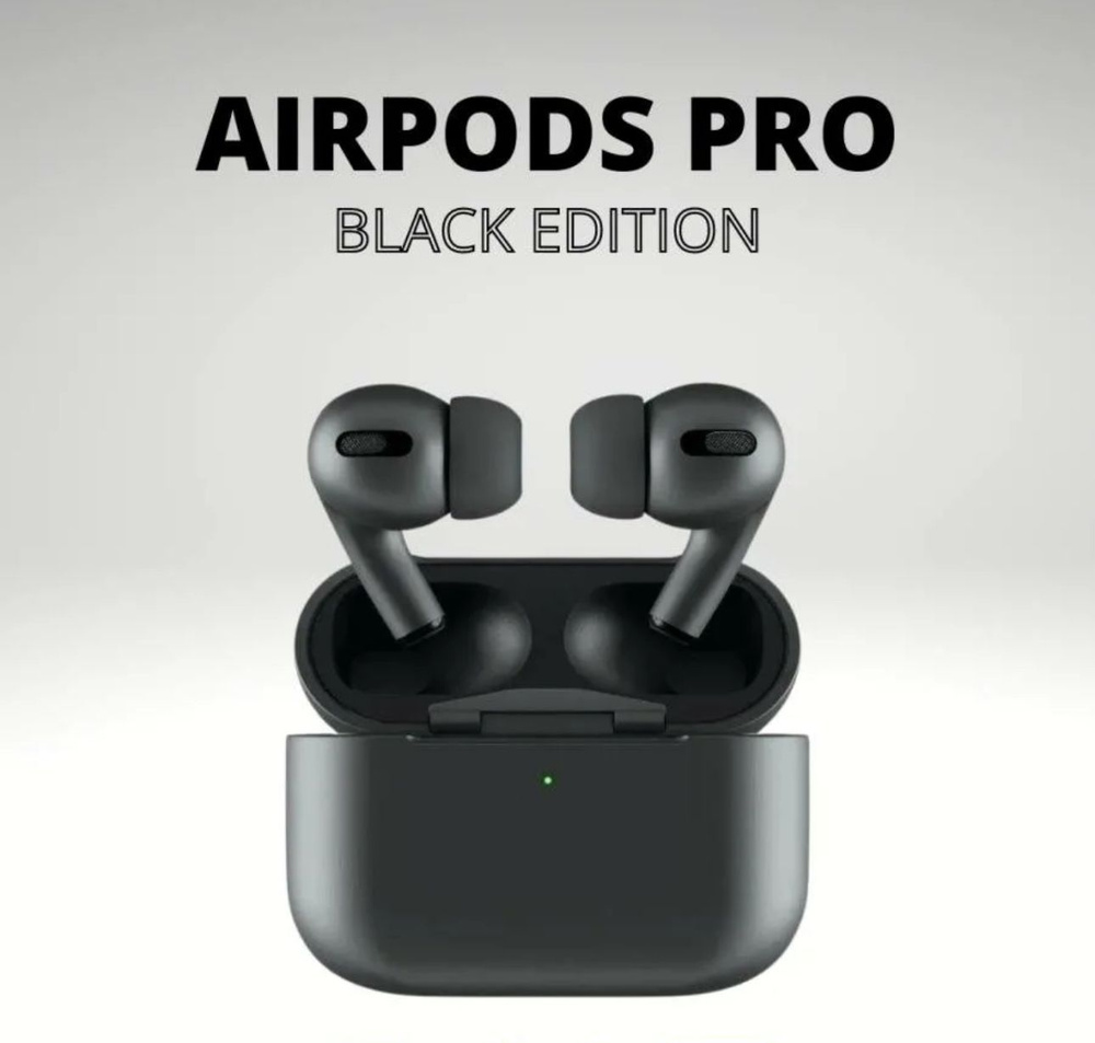 Беспроводные наушники AirPods Pro black Original Premium (black,черный) #1