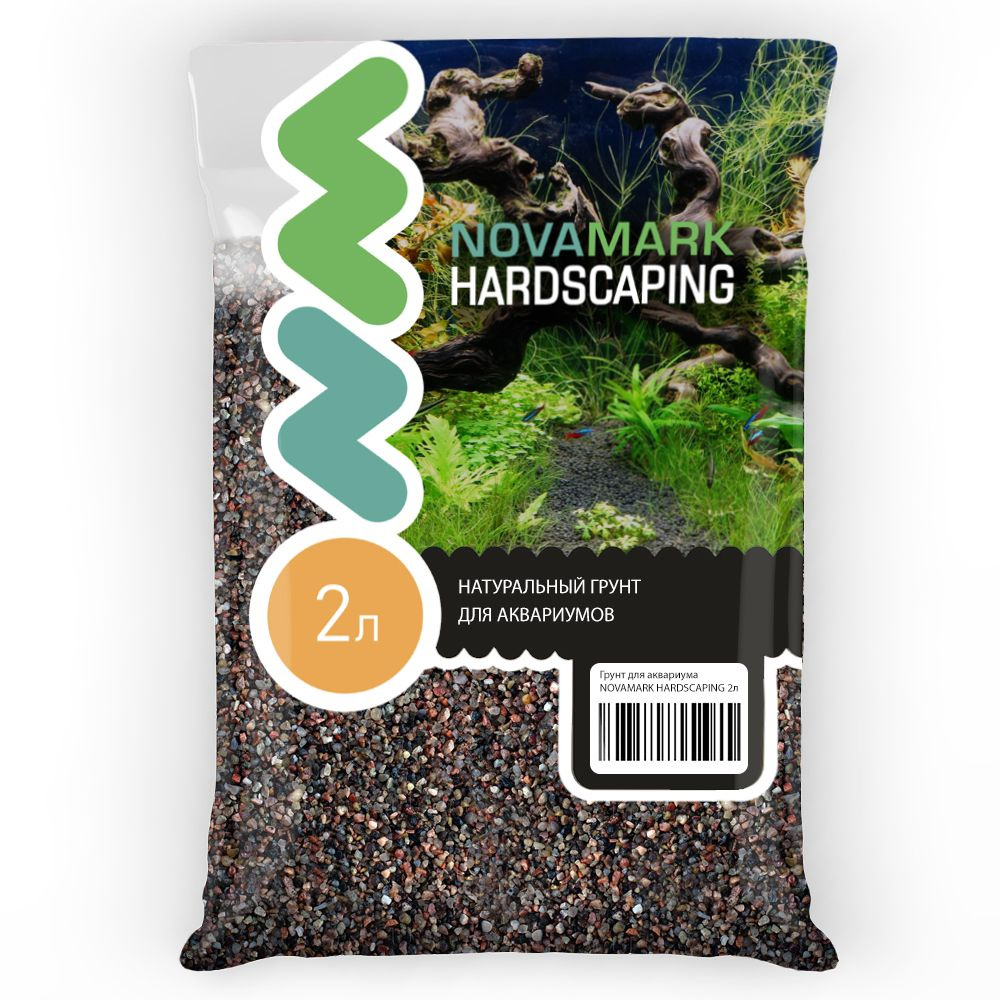 Грунт для аквариума NOVAMARK HARDSCAPING Коричневый песок 1,0-3,0 мм (River Brown), 2л  #1