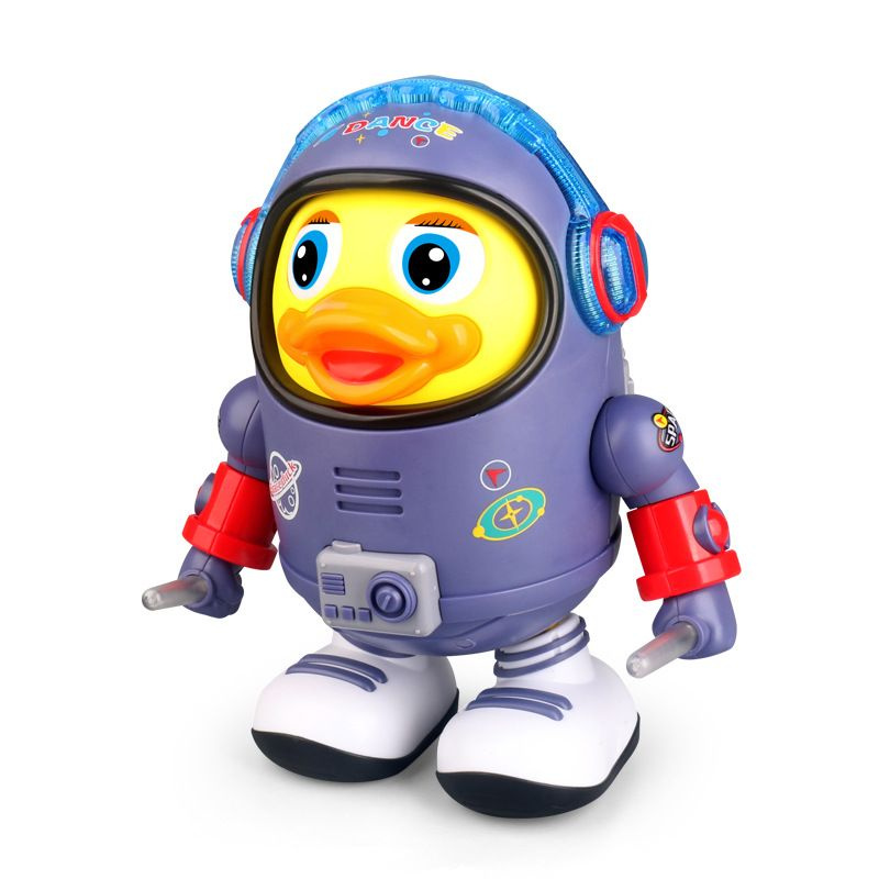 Танцующая музыкальная игрушка "Утка космонавт" со звуко-световым эффектом Уцененный товар  #1