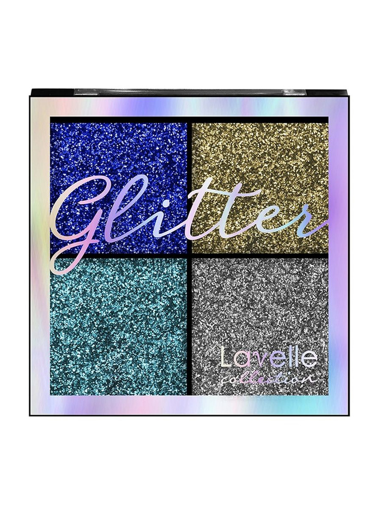 LAVELLE COLLECTION Тени для век Glitter, 12,4 г, 01 королевская роскошь #1