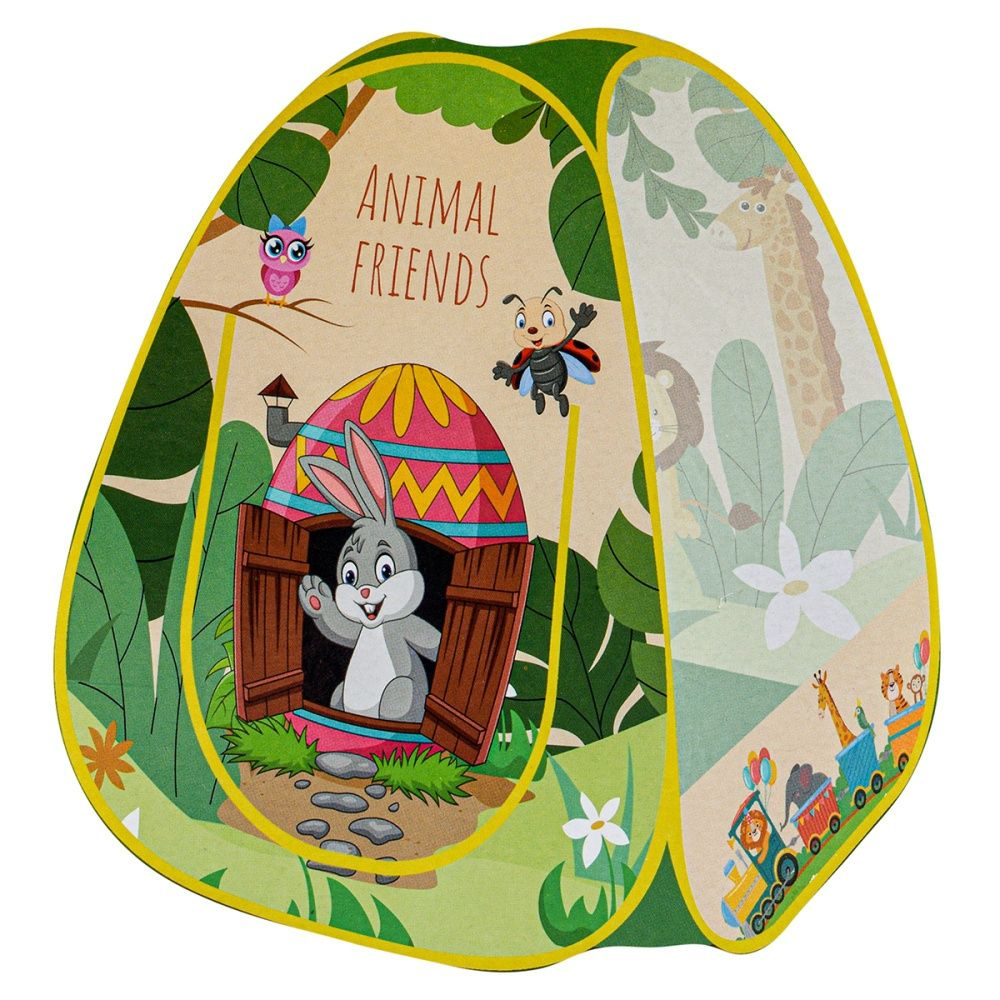 Игровая палатка КНР "Animal Friends", домик, 89х89х90 см, сумка, 333-195 (2369387)  #1