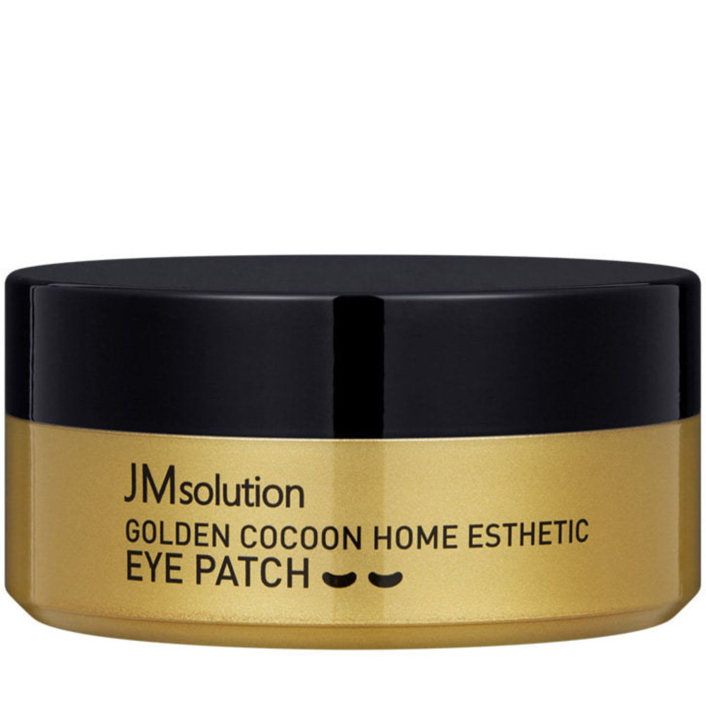 JMsolution Гидрогелевые патчи для лица и глаз с шелком и золотом Golden Cocoon Home Esthetic Eye Patch #1