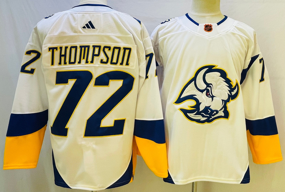 NHL джерси хоккейная Баффало Сэйбрз Buffalo Sabres Jersey 72 Alex Thompson  #1