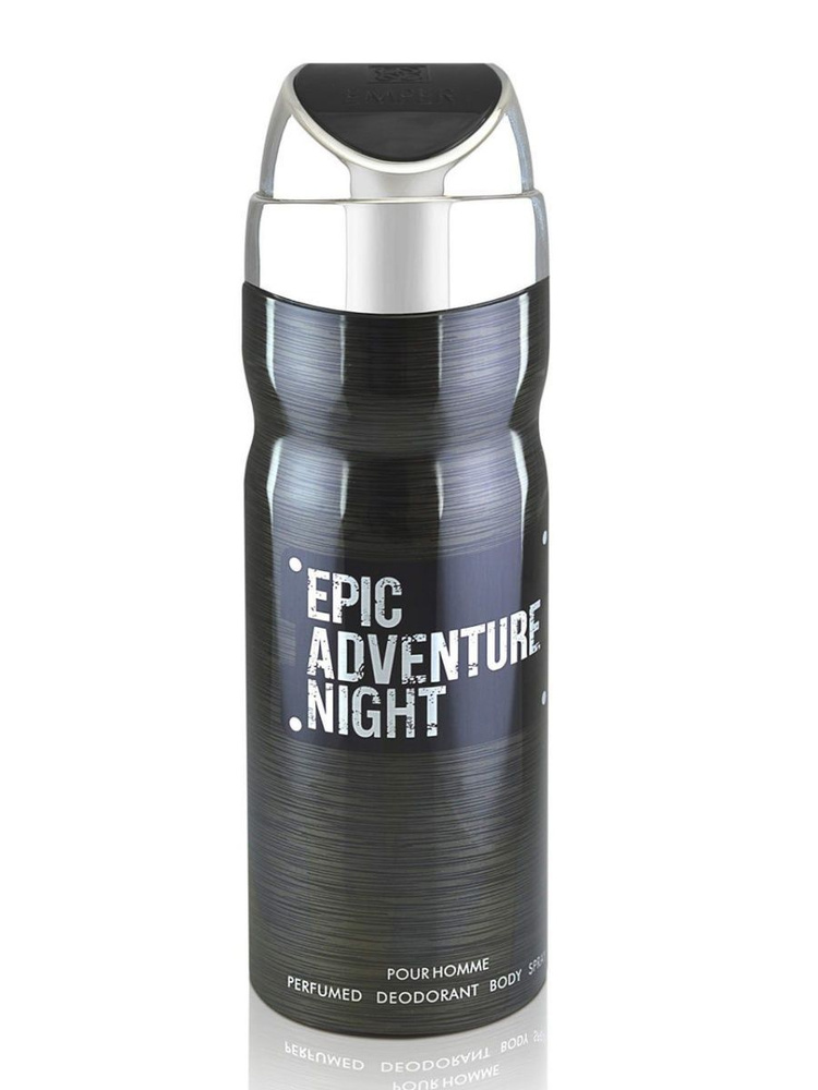 Emper Epic Adventure Night Парфюмированный дезодорант спрей мужской с фужерным и древесным ароматом, #1