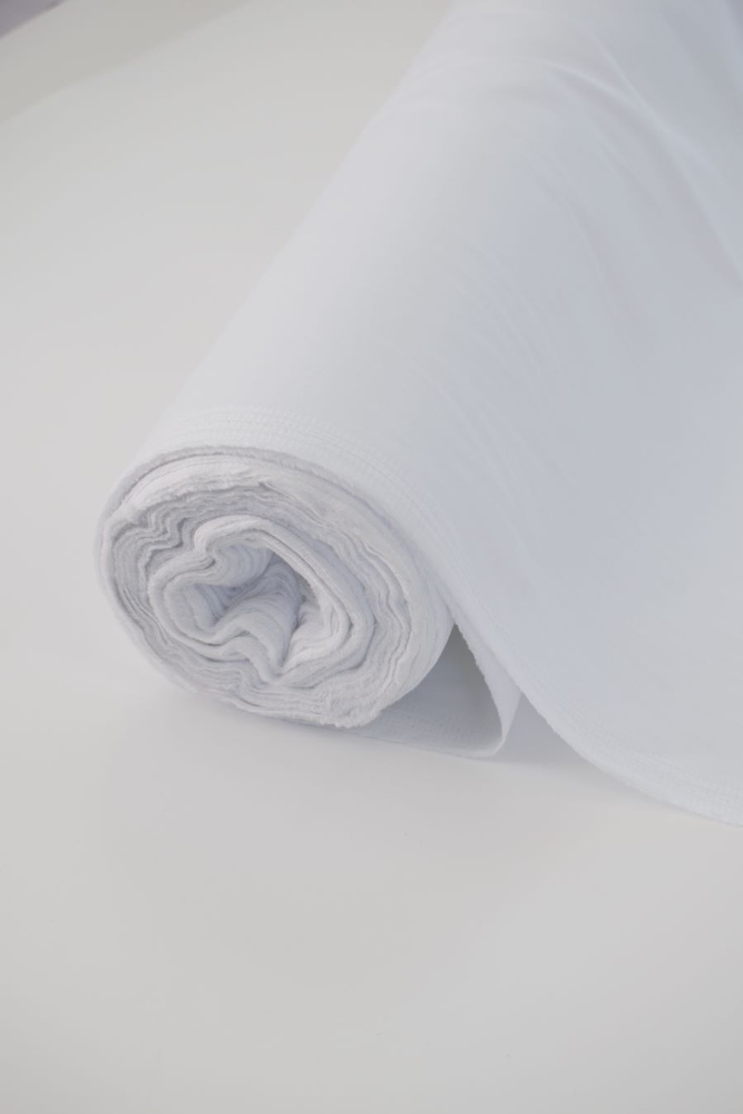 Отрез ткани Cotton Satin 1.45 х3м, белый #1