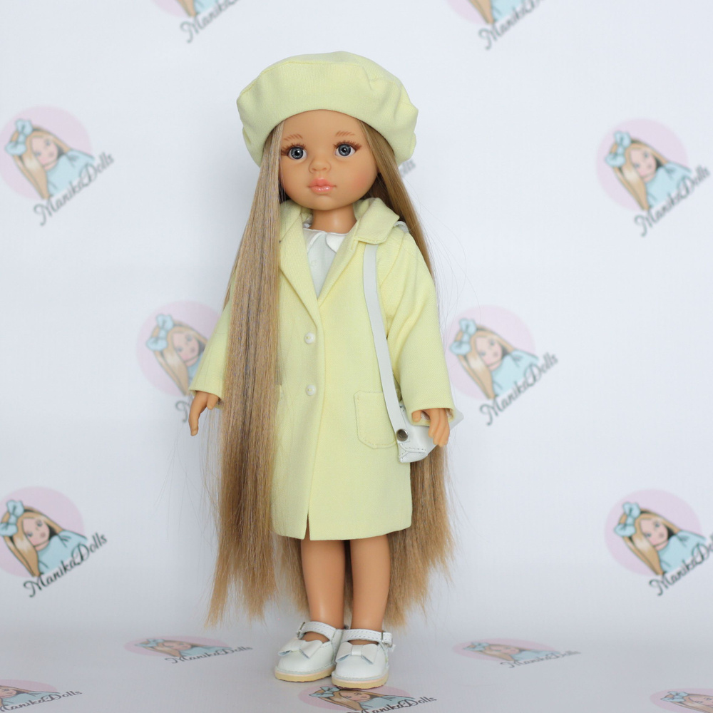 Одежда/аксессуары для кукол Паола Рейна (Paola Reina) 32-34 см, Пальто + берет.  #1