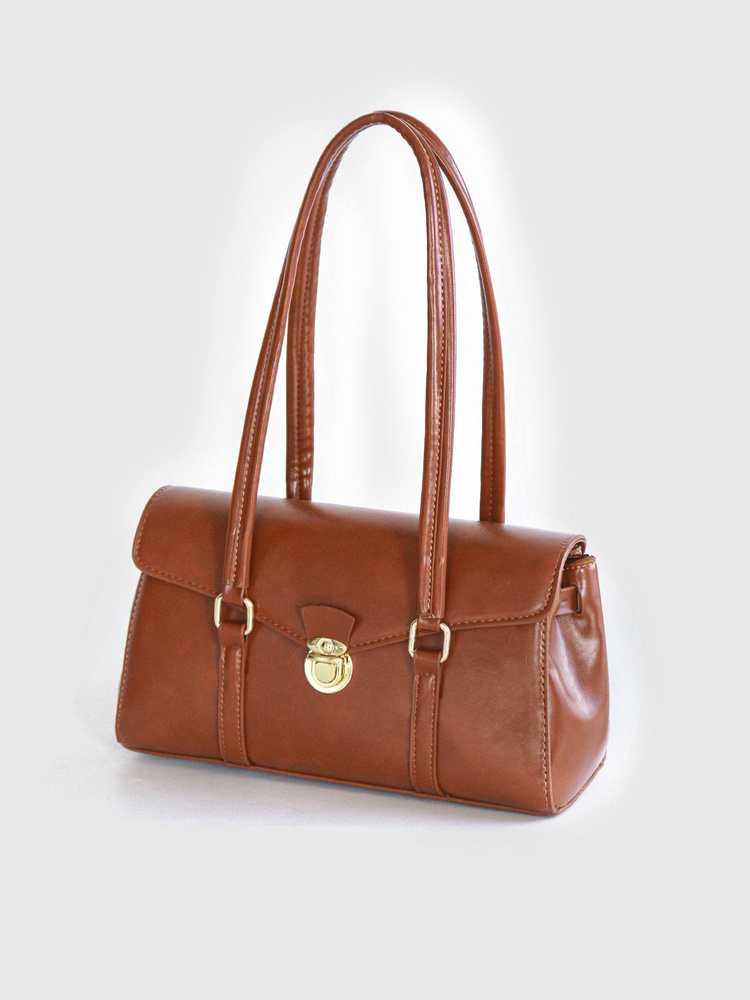 Женская сумка-мессенджер/Коричневая французская сумка для подмышек/JM  #1