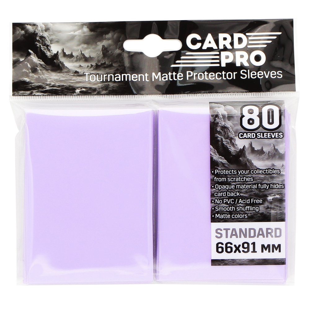 Протекторы Card-Pro для ККИ - Розовые (80 шт.) 66x91 мм #1