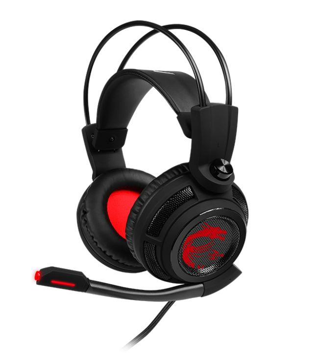 Игровые наушники Gaming Headset MSI Immerse DS502, virtual 7.1 surround sound, USB, Over-ear, In-line #1