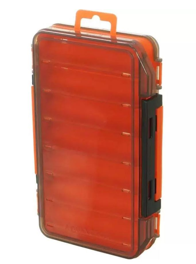 Коробка для воблеров Акватек 17300 двухсторонняя 14 ячеек (200*125*38) Цвет: Оранжевый  #1