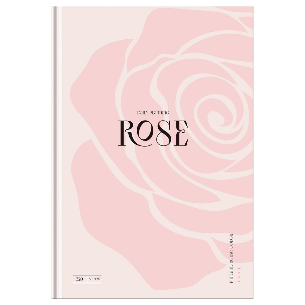 Ежедневник недатированный А5, 160л., 7БЦ, BG "Rose", soft-touch ламинация  #1