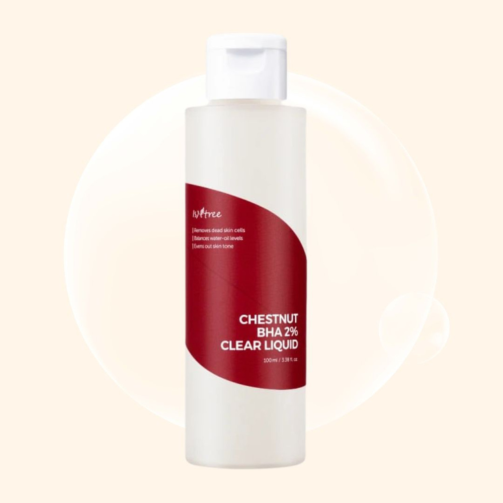 IsNtree Противовоспалительный тонер-эссенция с салициловой кислотой Chestnut BHA 2% Clear Liquid  #1