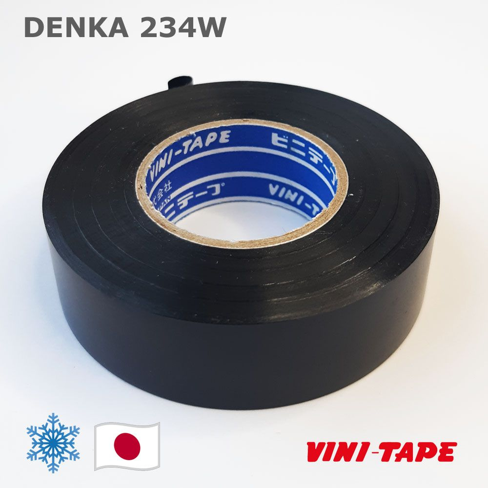 Японская Denka Vini-Tape 234 W * 1шт 20метров * 19мм изолента пвх #1